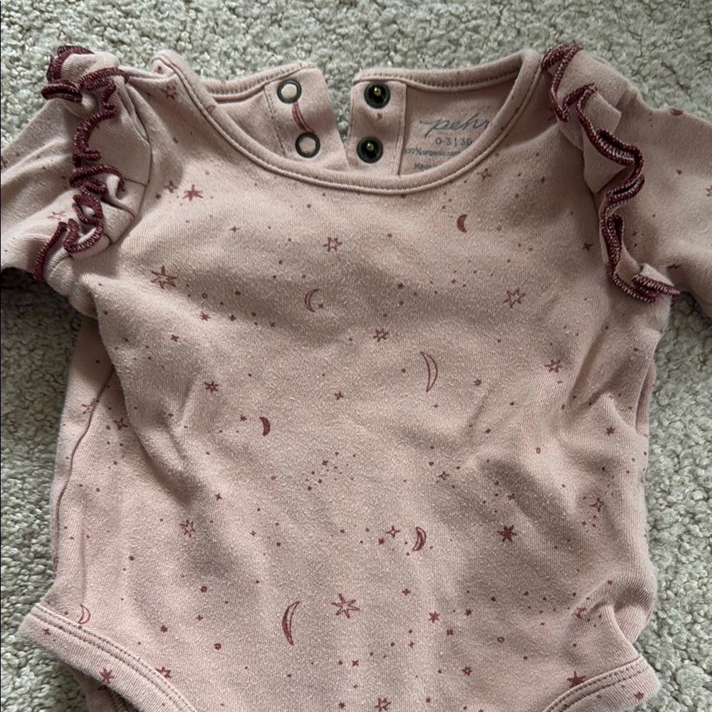 Pink Ruffled Kids One Piece - Picture 3 of 3